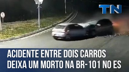 Acidente entre dois carros deixa um morto na BR-101 em Linhares