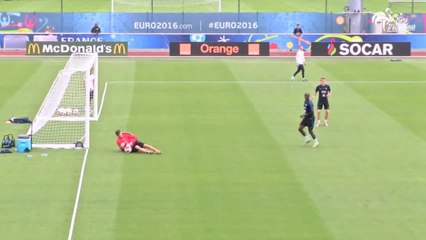 L'entraînement de lundi à Clairefontaine