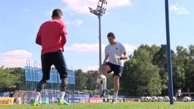Dernier entrainement des Bleus à Clairefontaine avant France - Portugal