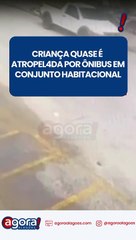 CRIANÇA QUASE É ATROPEL4DA POR ÔNIBUS EM CONJUNTO HABITACIONAL