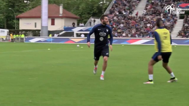 Premier entraînement public des Bleus à Biarritz