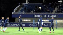 Entraînement des Bleus, reportage