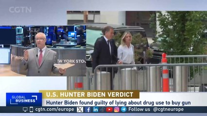 President Joe Biden’s son Hunter Biden found guilty in gun trial