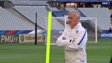Entrainement des Bleus à la veille de France - Espagne