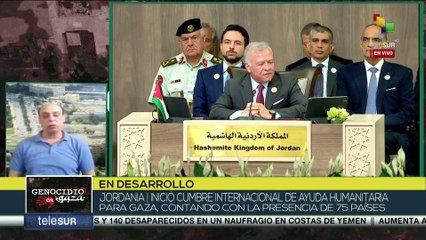 Jordania acoge conferencia sobre situación de hambruna en Franja de Gaza