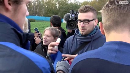 Les Bleus avec leurs supporters, reportage