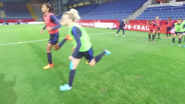 Frappes et exercices de vivacité avant Allemagne-France