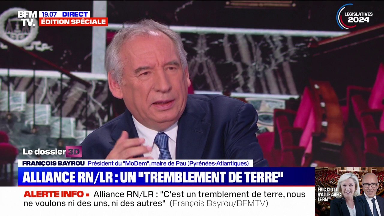 Législatives: "Cette campagne n'est pas organisée pour un jugement ou un référendum sur le président de la République", déclare François Bayrou