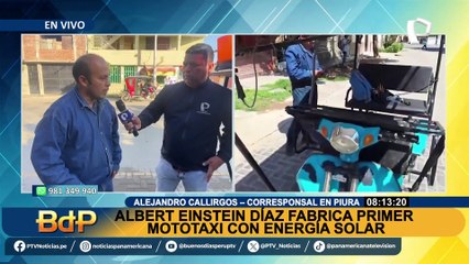 Piurano fabrica primer mototaxi con energía solar: Conozca a Albert Einsten Díaz y a su revolucionario invento