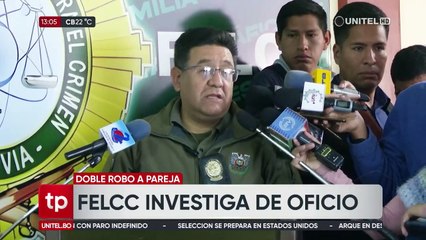 Felcc investiga de oficio el doble robo a una pareja, esperan que formalicen su denuncia