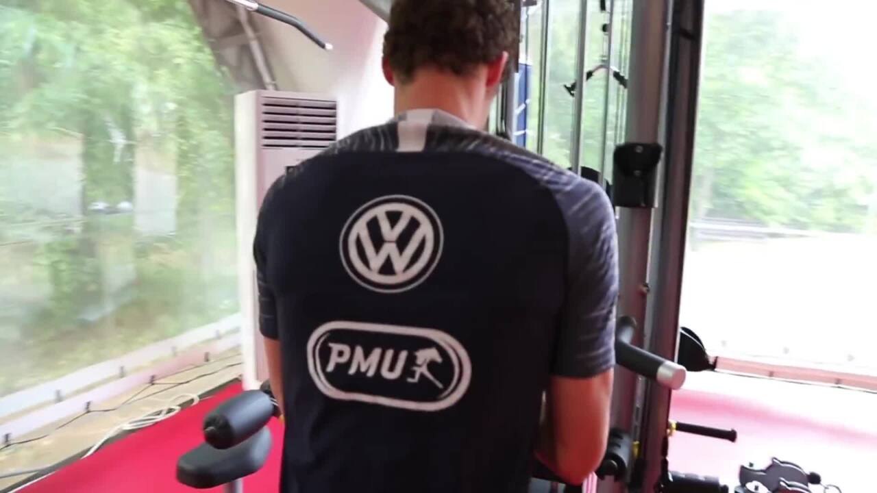 La séance de récupération des Bleus