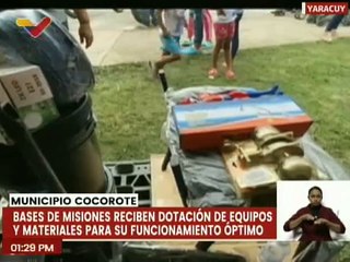 Yaracuy | Gobierno nacional dota equipos y materiales a las Bases de Misiones del mcpio. Cocorote