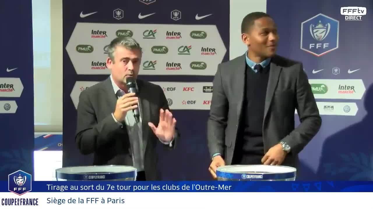 Mardi 30 tirage au sort du 7e tour pour les clubs d'Outre-Mer en direct, Coupe de France 2018-2019