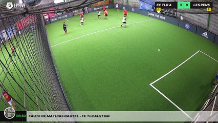 Faute de Mathias DAUTEL - FC TLB ALSTOM