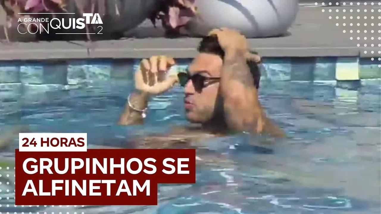 Mansão dividida! Lucas fofoca para Hadad sobre deboche de outro ‘grupinho’ | A Grande Conquista