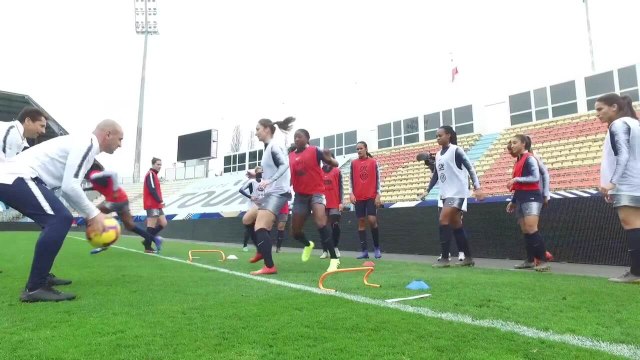 Séance de vivacité avant le match