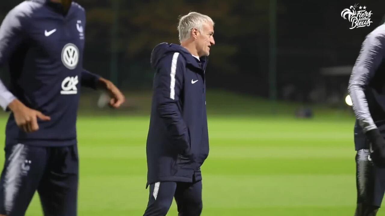 Les Bleus à l'échauffement, Equipe de France