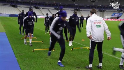 Séance de vivacité au Stade de France, Equipe de France