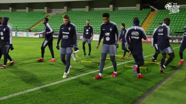 Veille de match à Chisinau pour les Bleus, Equipe de France