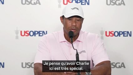US Open - Woods : "Une expérience merveilleuse avec mon fils Charlie"
