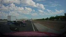 Multiple Cars Collide During Rush Hour Traffic in Phoenix, Arizona