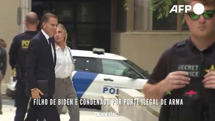 Filho de Biden é condenado por porte ilegal de arma