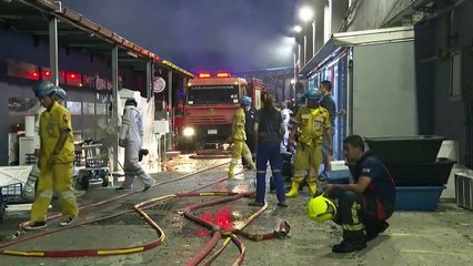 Video herunterladen: Incêndio destrói pet shops em Bangcoc e mata inúmeros animais