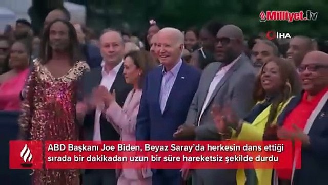 Biden, Beyaz Saray'daki etkinlikte dondu kaldı