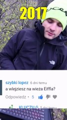 Marcin Banot en la Torre Eiffel