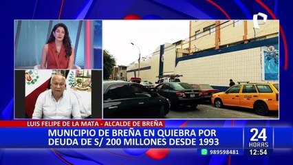 Municipio de Breña tiene deuda de más de 200 millones de soles acumulada desde 1993