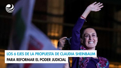 Los 6 ejes de la propuesta de Claudia Sheinbaum para reformar el Poder Judicial