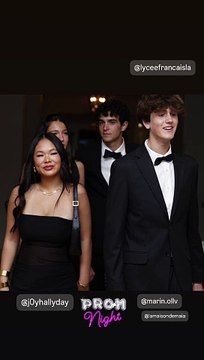 La maman qu'elle est n'a pas caché sa fierté de voir sa fille terminer cette première année de lycée en beauté !Joy Hallyday lors de son bal de promo pour célébrer la fin de sa première année au lycée français de Los Angeles