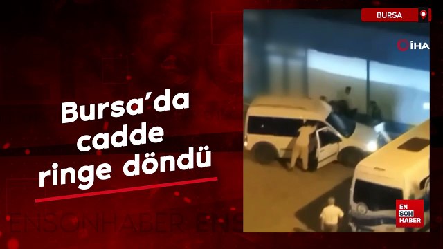Bursa'da mahalleli yüksek sesli müzikten rahatsız oldu: Cadde ringe döndü