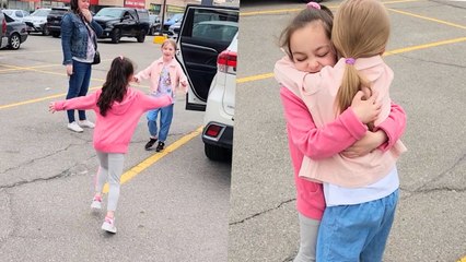 Best Friend Neighbors For Half Their Lives Have Surprise Reunion After Moving Away | Happily TV