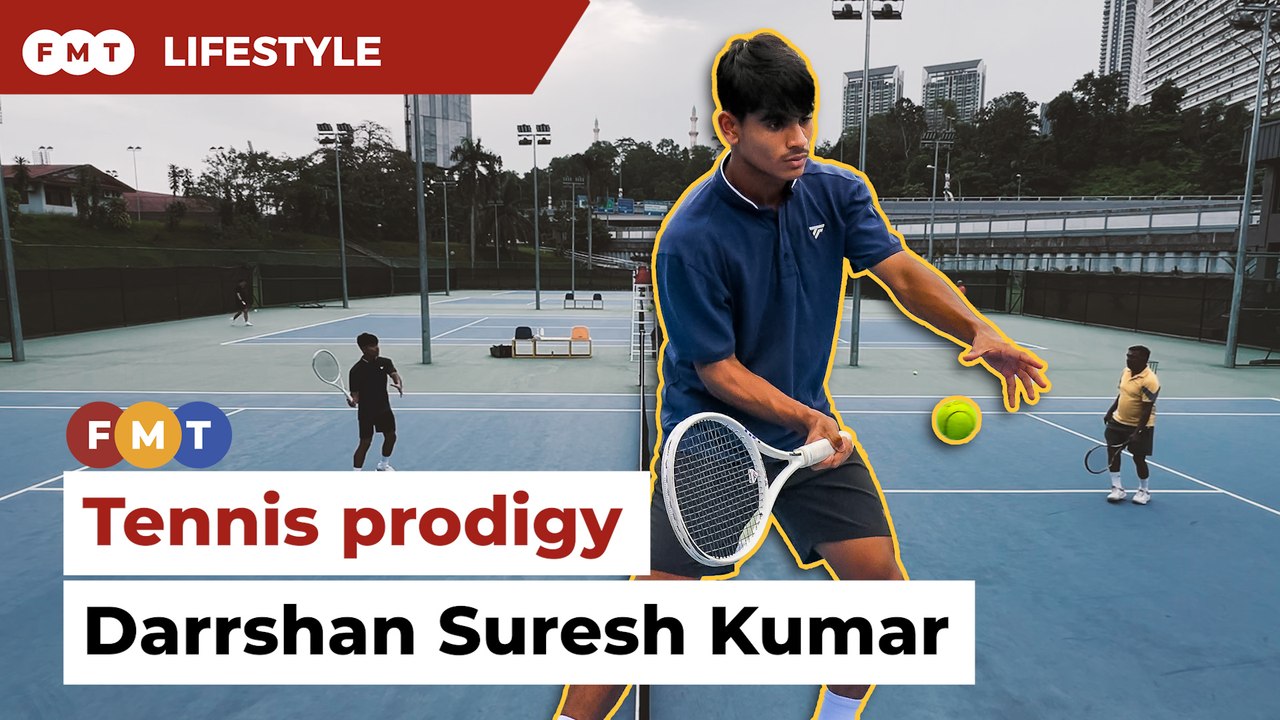 Tennis prodigy Darrshan Suresh Kumar