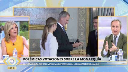Soberano meneo de Carlos Cuesta a Esther Palomera por insinuar que él coquetea con antimonárquicos