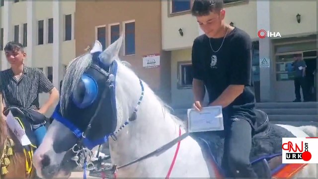 Karne almaya atlarla gittiler