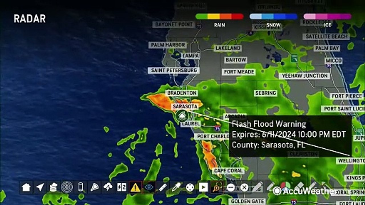 Drenching rain to keep soaking Florida for days