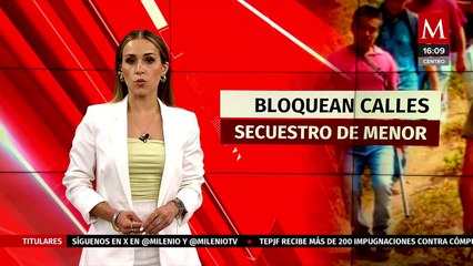 Bloquean carretera de Altotonga en protesta por la desaparición del menor Raúl Villa Santiago