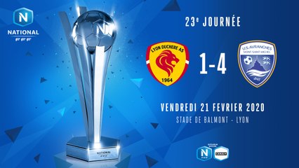 J23 | Lyon Duchère AS – US Avranches MSM (1-4)