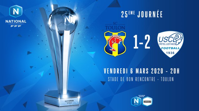 J25 | SC Toulon - US Créteil Lusitanos (1-2)