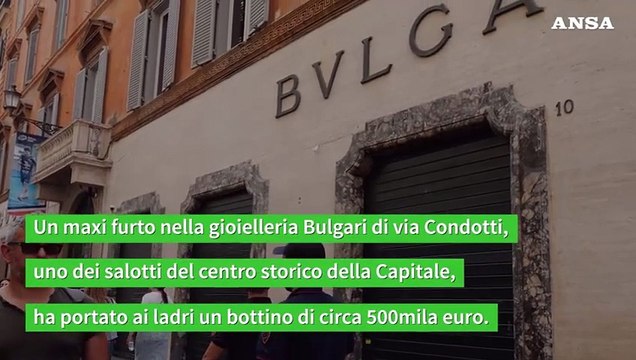 Maxi furto da Bulgari a Roma, bottino da 500mila euro