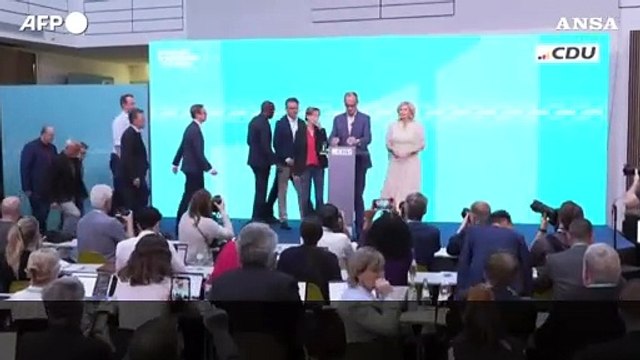 Europee Germania, Merz: La Cdu ha vinto le elezioni, grave sconfitta per Scholz