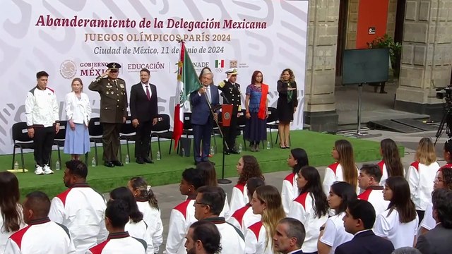 AMLO abandera a delegación mexicana olímpica de cara a París 2024