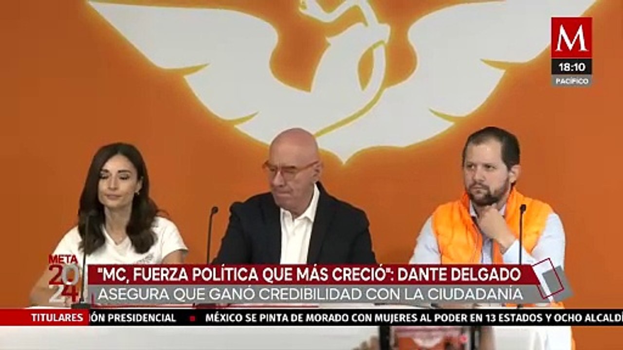 Movimiento Ciudadano, la fuerza política que más creció, afirmó Dante Delgado