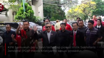 KPK Klaim Ponsel dan Buku Hasto yang Disita Sesuai Prosedur