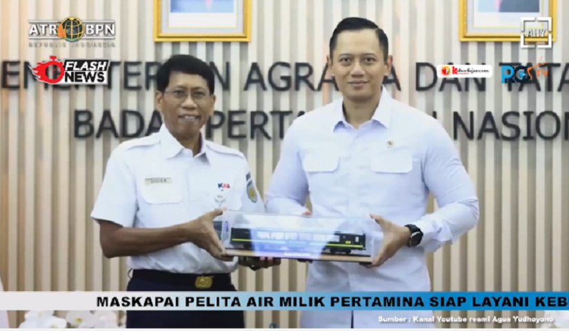 Kementerian ATR BPN Serahkan Sertipikat Hak Pengelolaan (HPL) PT KAI