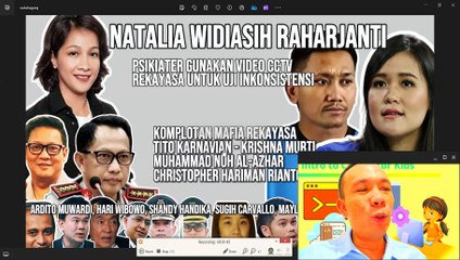 PSIKIATER NATALIA WIDIASIH RAHARJANTI PAKAI VIDEO CCTV REKAYASA UTK UJI INKONSISTENSI #kopisianida