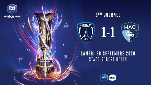 J3 - Paris FC - Le Havre AC (1-1)