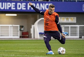 Les Bleus face au but